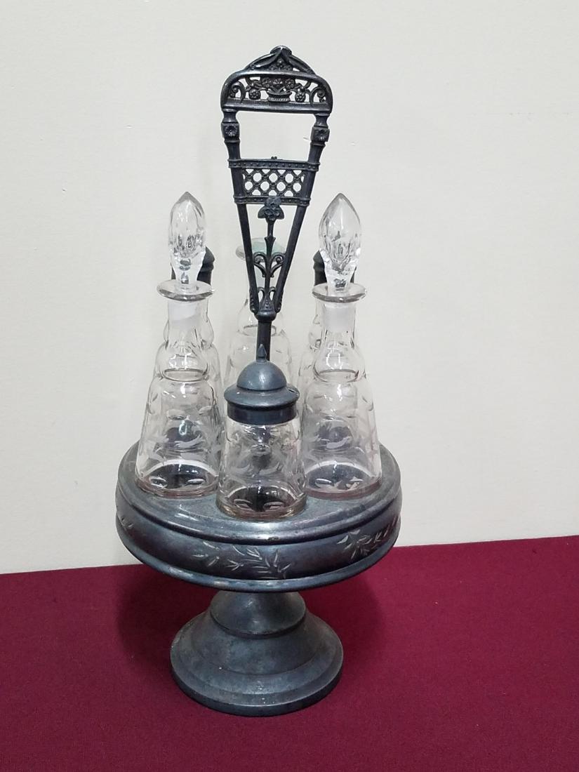 6 Pc Silverplate Cruet Set (1 of 1)