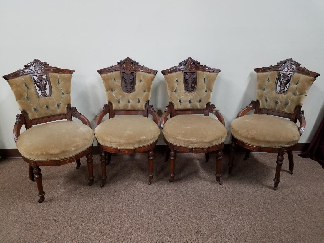 4 Victorian Side Chairs (1 of 3)