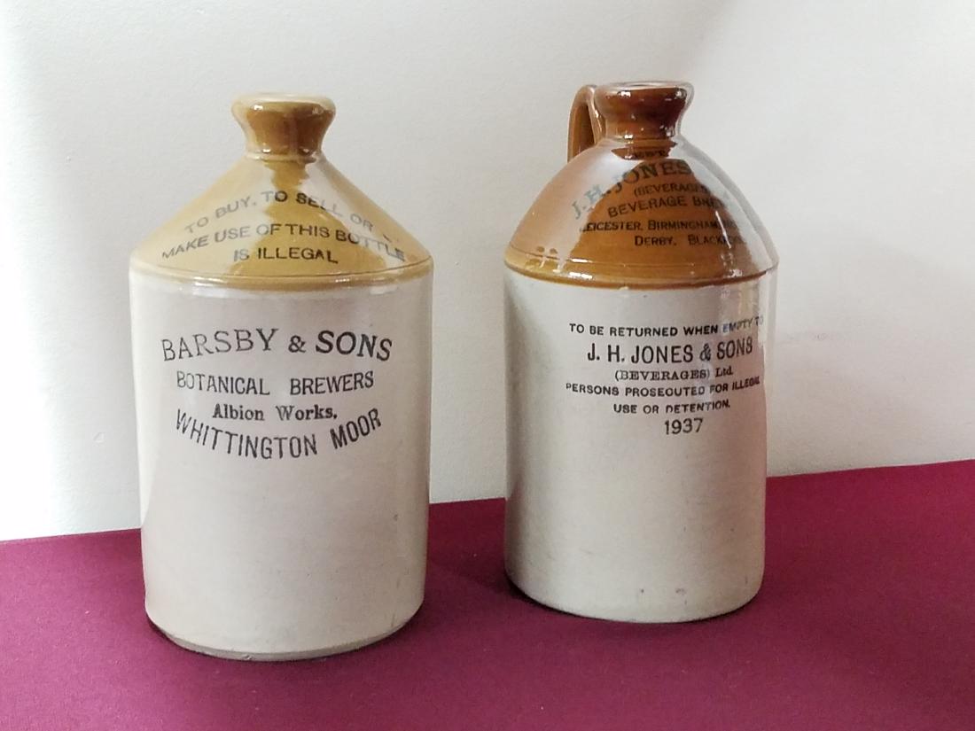 2 Stoneware Advertising Jugs (1 of 3)