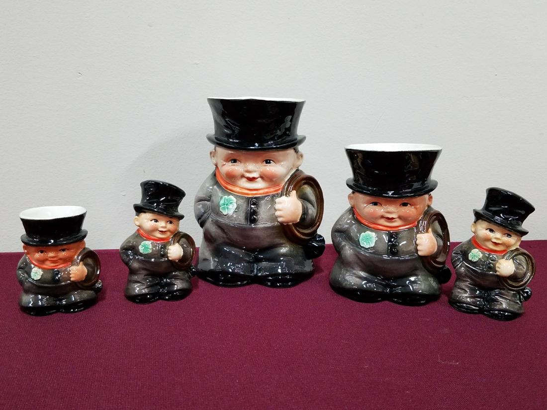 5 Pcs Goebel Chimney Sweep Set: 2-3/4" to 5-1/2" high.