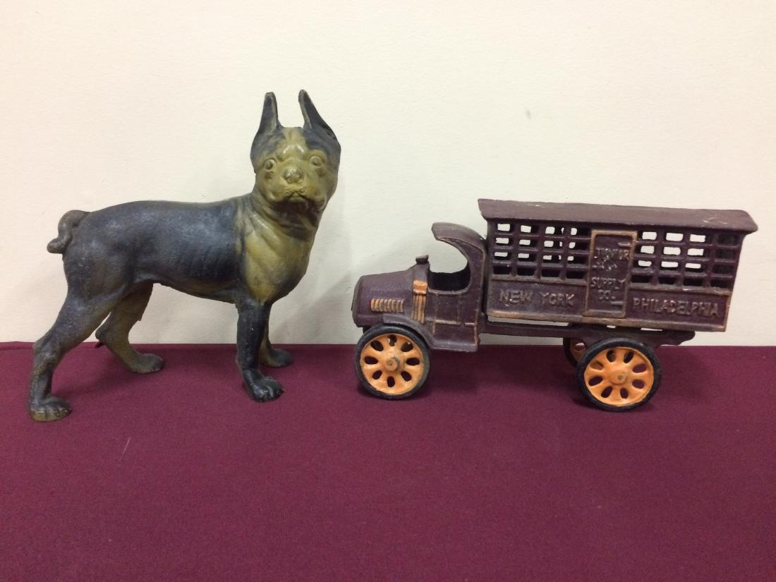 Cast Dog and Truck (1 of 2)