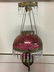 Victorian Cranberry Hanging Light