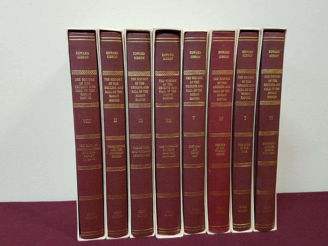 8 Vols Folio Soc. Roman Empire: London Folio Society "The History of the Decline and Fall of the Roman Empire".