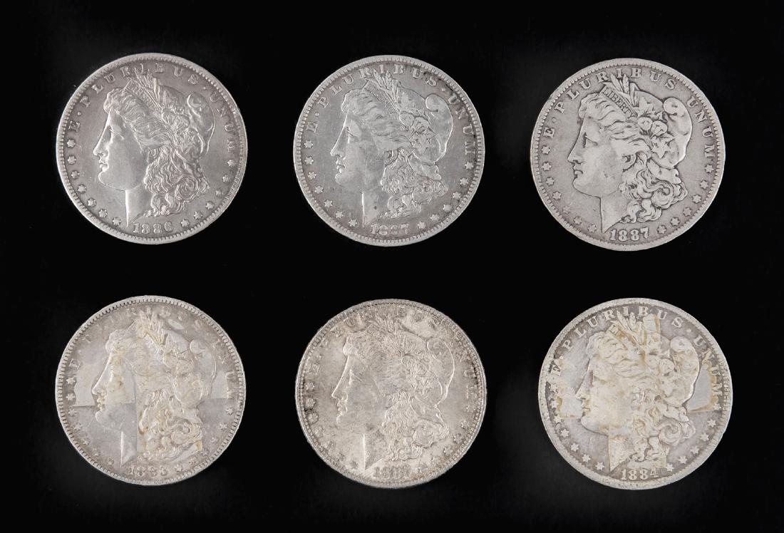 6 Morgan Silver Dollars (1 of 2)