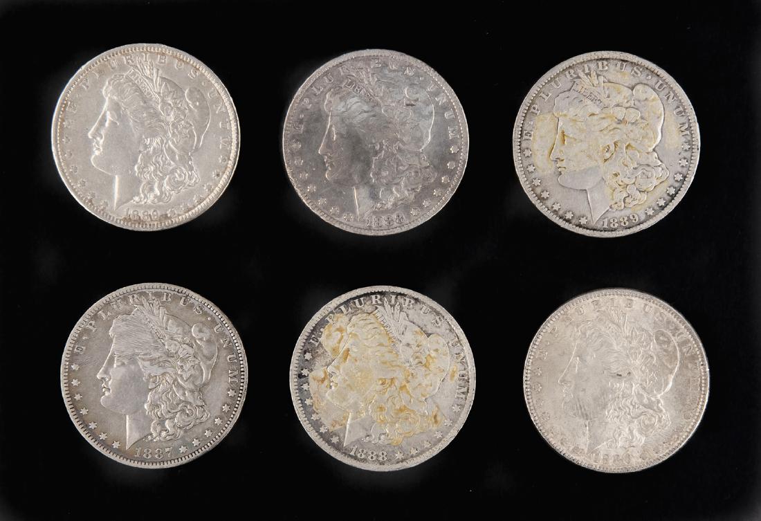 6 Morgan Silver Dollars (1 of 2)