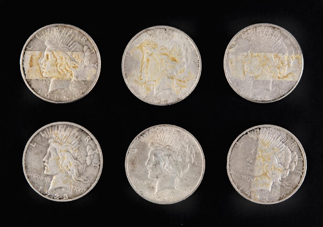 6 Peace Silver Dollars (1 of 2)