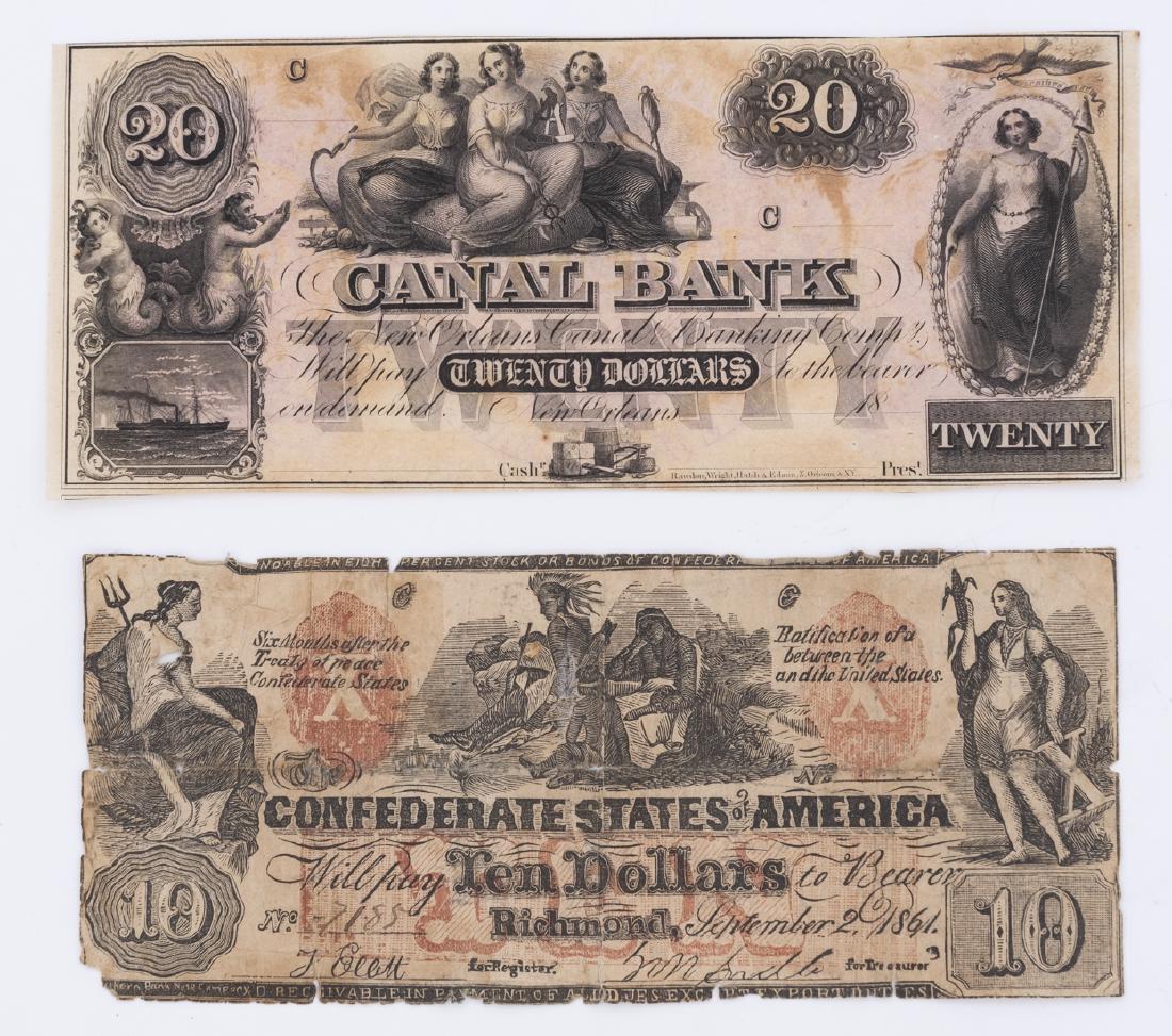 2 Obsolete Currency Notes (1 of 2)