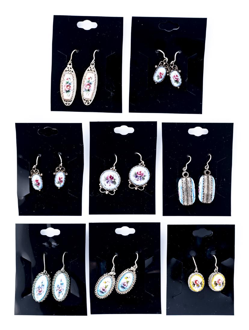 8 Pairs Finift Earrings (1 of 1)