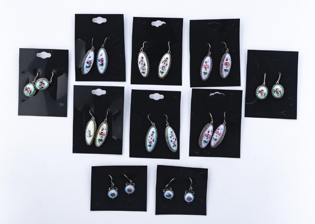 10 Pairs Finift Earrings (1 of 1)