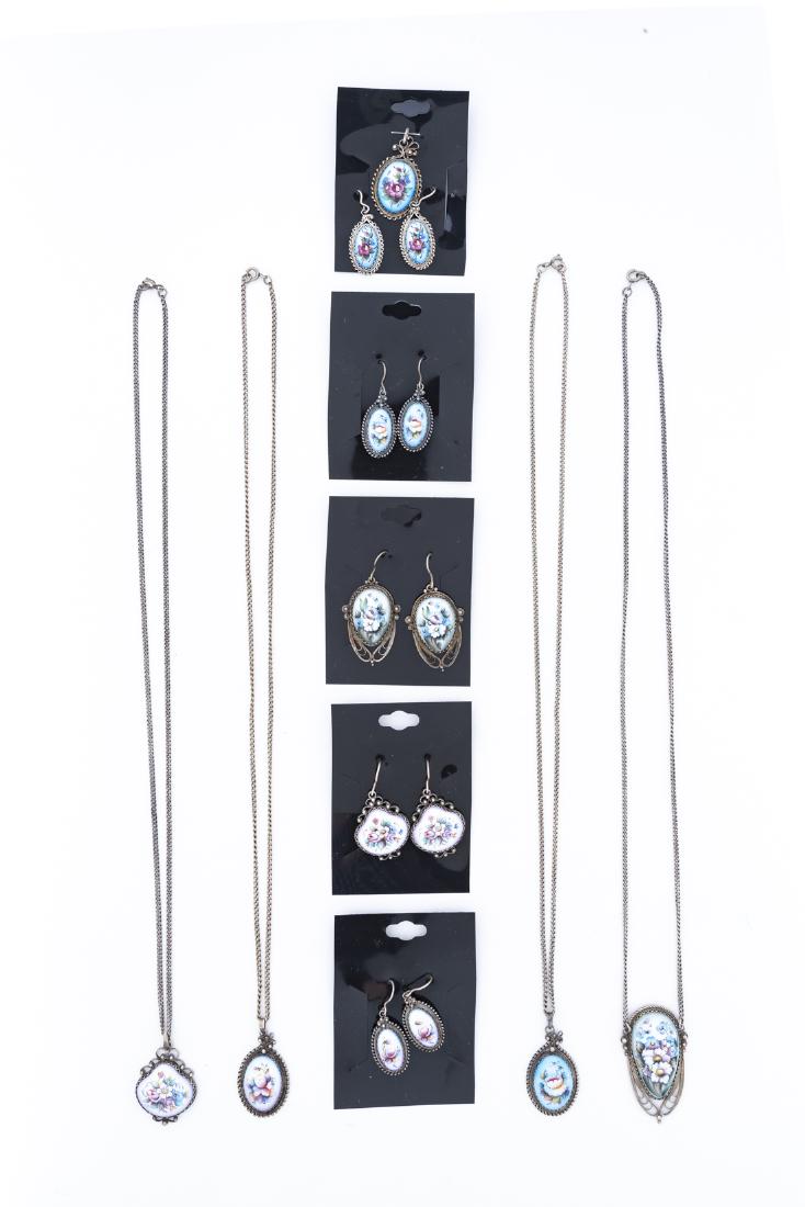 5 Finift Jewelry Sets (1 of 1)