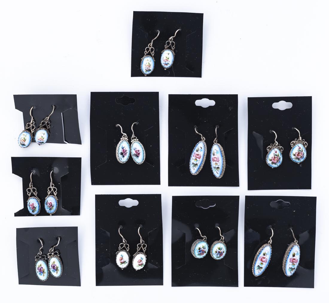10 Pairs Finift Earrings (1 of 1)