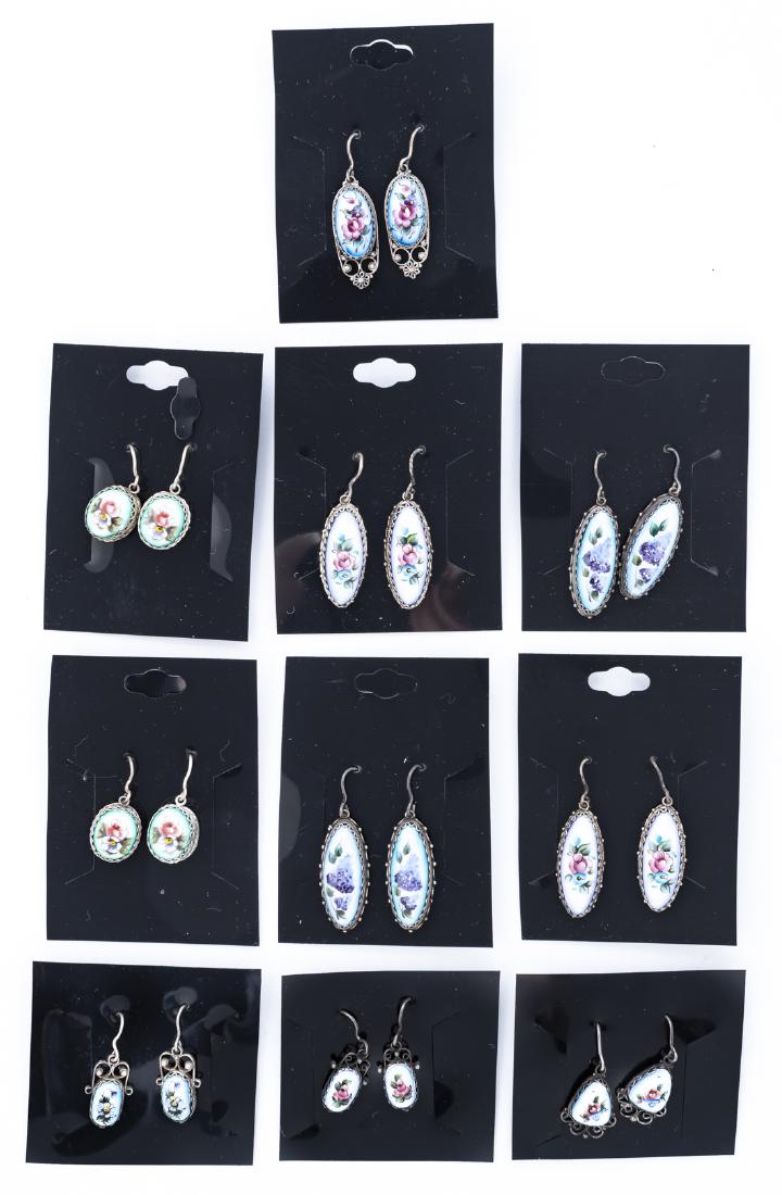 10 Pairs Finift Earrings (1 of 1)