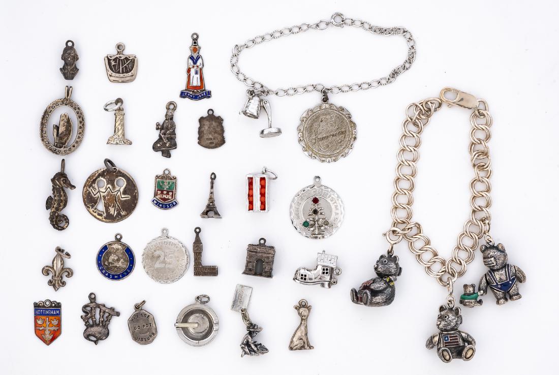 2 Sterling Charm Bracelets (1 of 1)