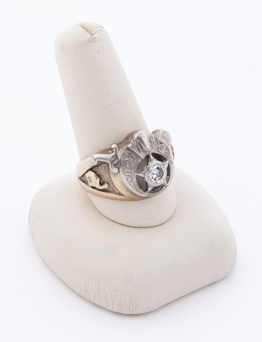 10k Diamond Masonic Ring (1 of 2)