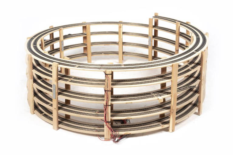 Ho Scale Model Railroad 4 Level Helix Layout