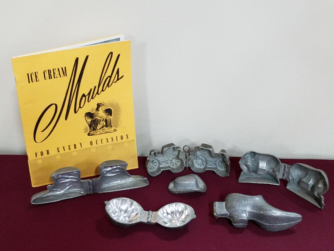 6 Antique Ice Cream Molds (1 of 4)