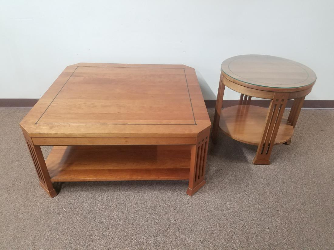 Stickley Coffee Table & End Table (1 of 2)