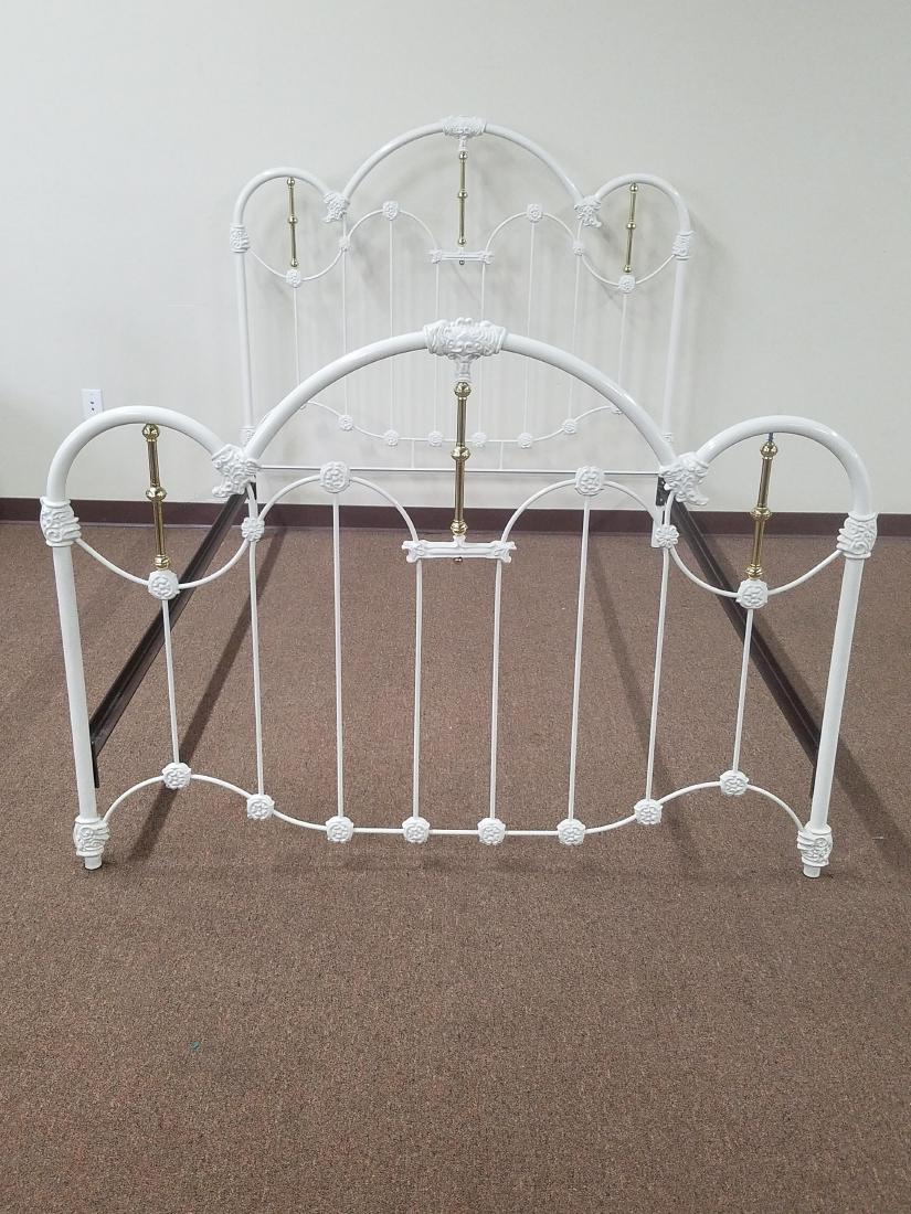 Iron Bed: Width 61" X depth 85" X height 57"