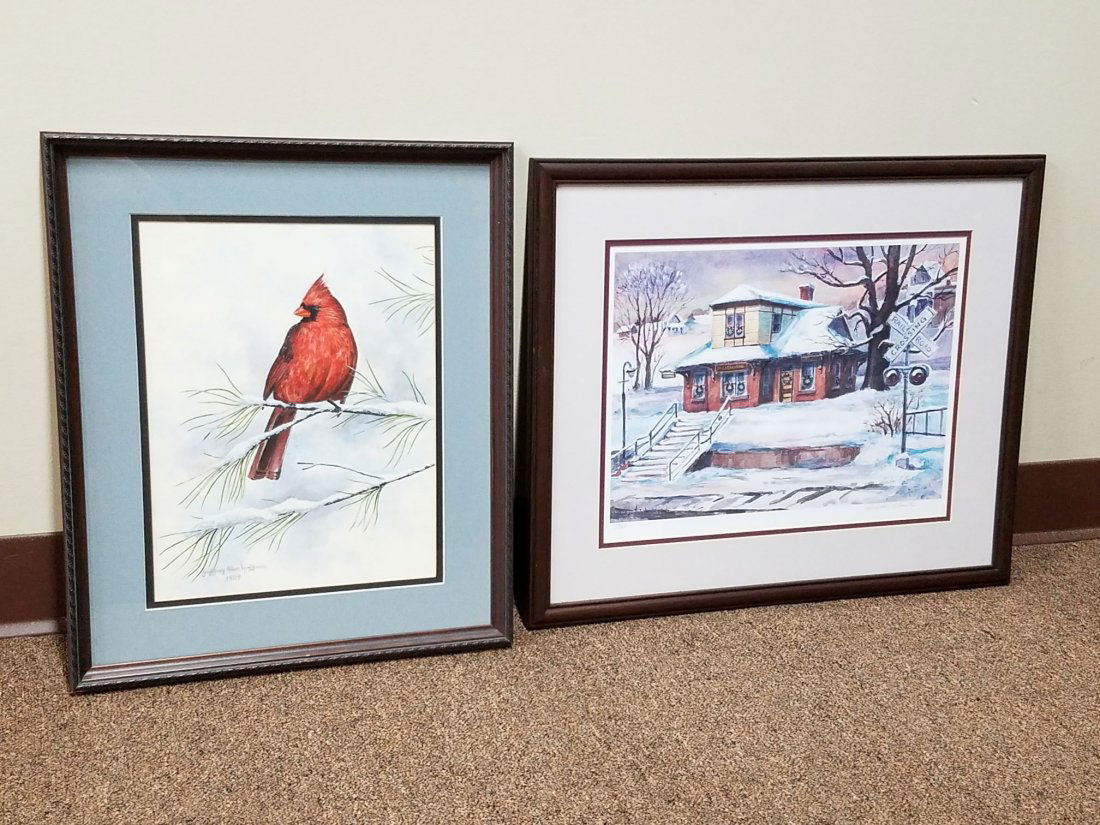 J. Hoffman Watercolor and L. Clark Print (1 of 5)