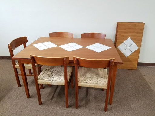 Danish Tile Top Dining Suite Jun 30 2019 Cordier Auctions