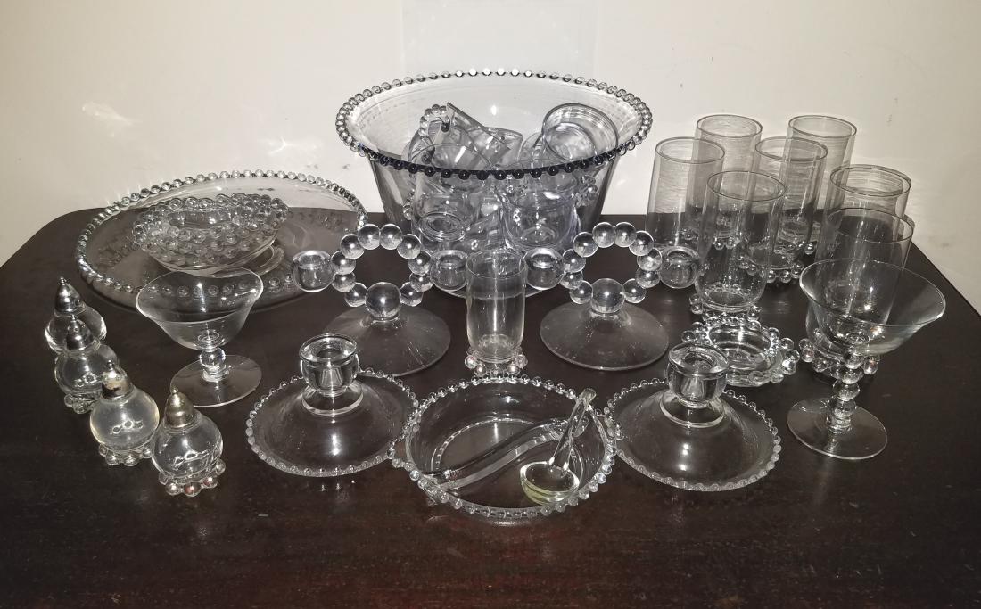 39 Pcs Imperial Candlewick Glass Jun Vintage Impressive Imperial Glass