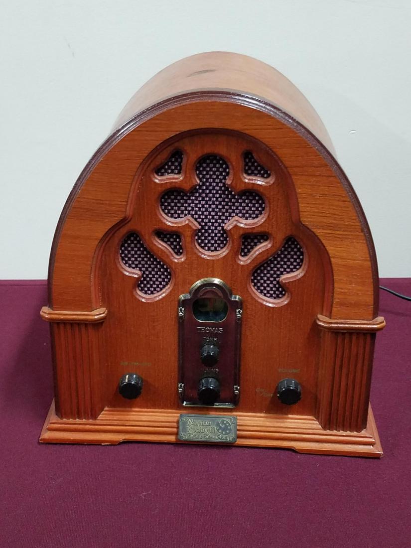 Norman Rockwell Collectors Radio: 11-3/4" wide x 8" deep x 12-1/2" high.