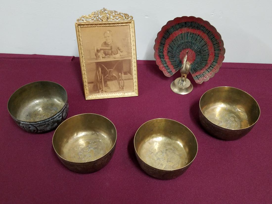 6 Pcs Brass and Antique Photograph (1 of 2)