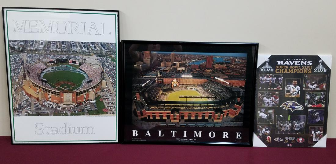 3 Baltimore Sports Posters (1 of 4)