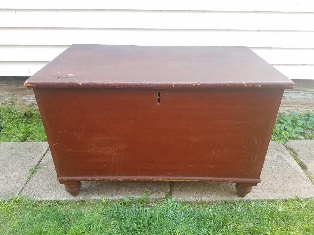 Antique Painted Blanket Chest (1 of 2)