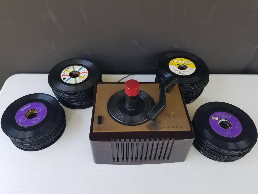 RCA Record Player and Records (1 of 4)
