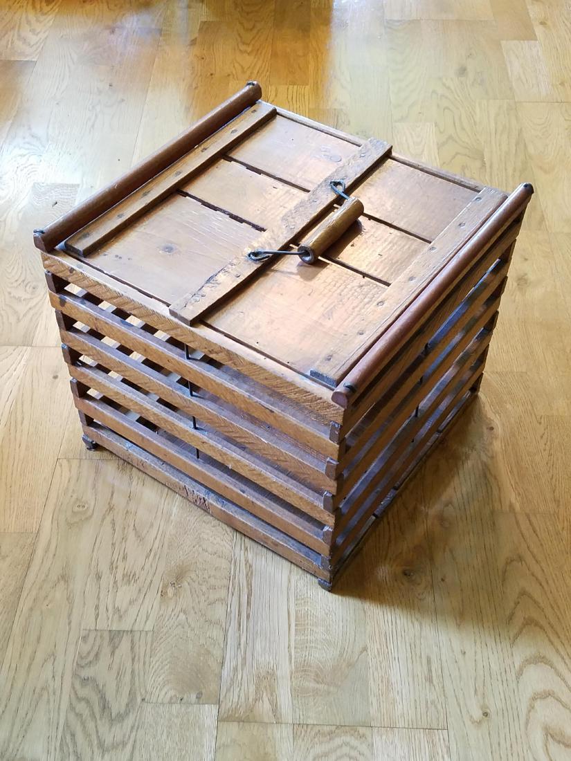 Egg Crate: 13" wide X 13" deep X 11" high.