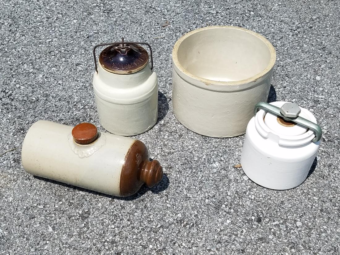 3 Pcs Of Stoneware & Foot warmer (1 of 1)