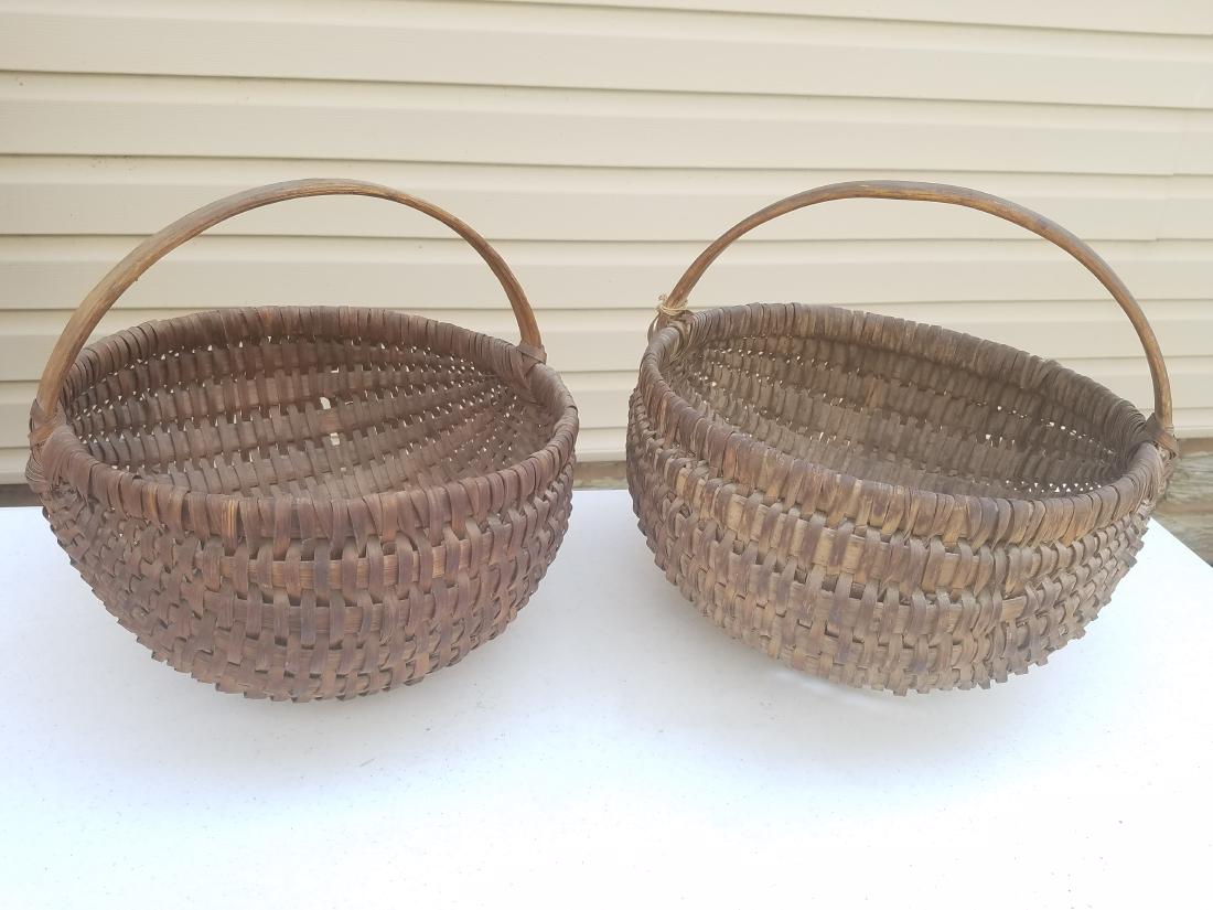 2 Vintage Splintwood Baskets (1 of 1)