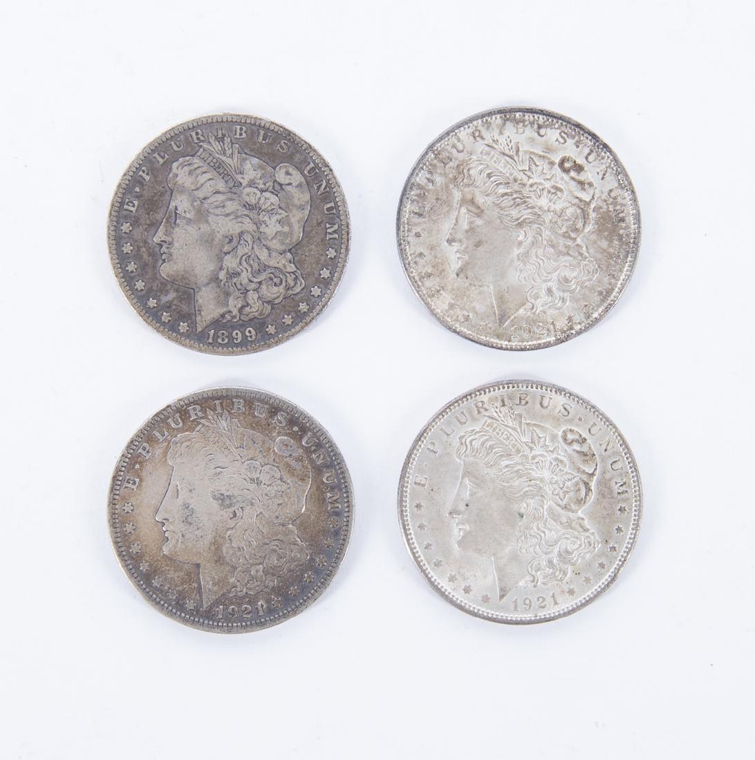4 Morgan Silver Dollars (1 of 2)