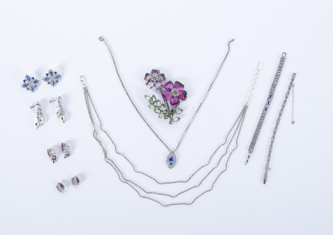 9 Pcs Rhinestone Costume Jewelry (1 of 1)