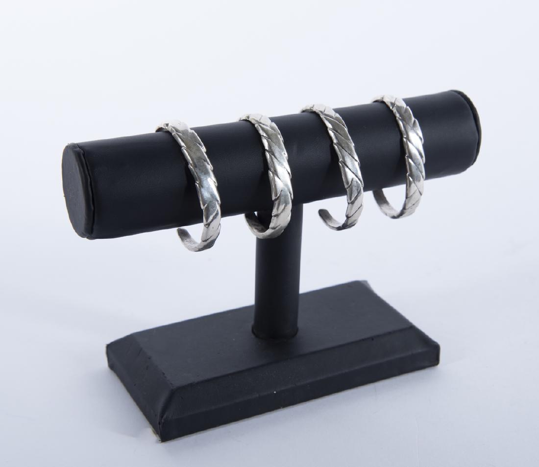 4 Silver Cuff Bracelets (1 of 2)