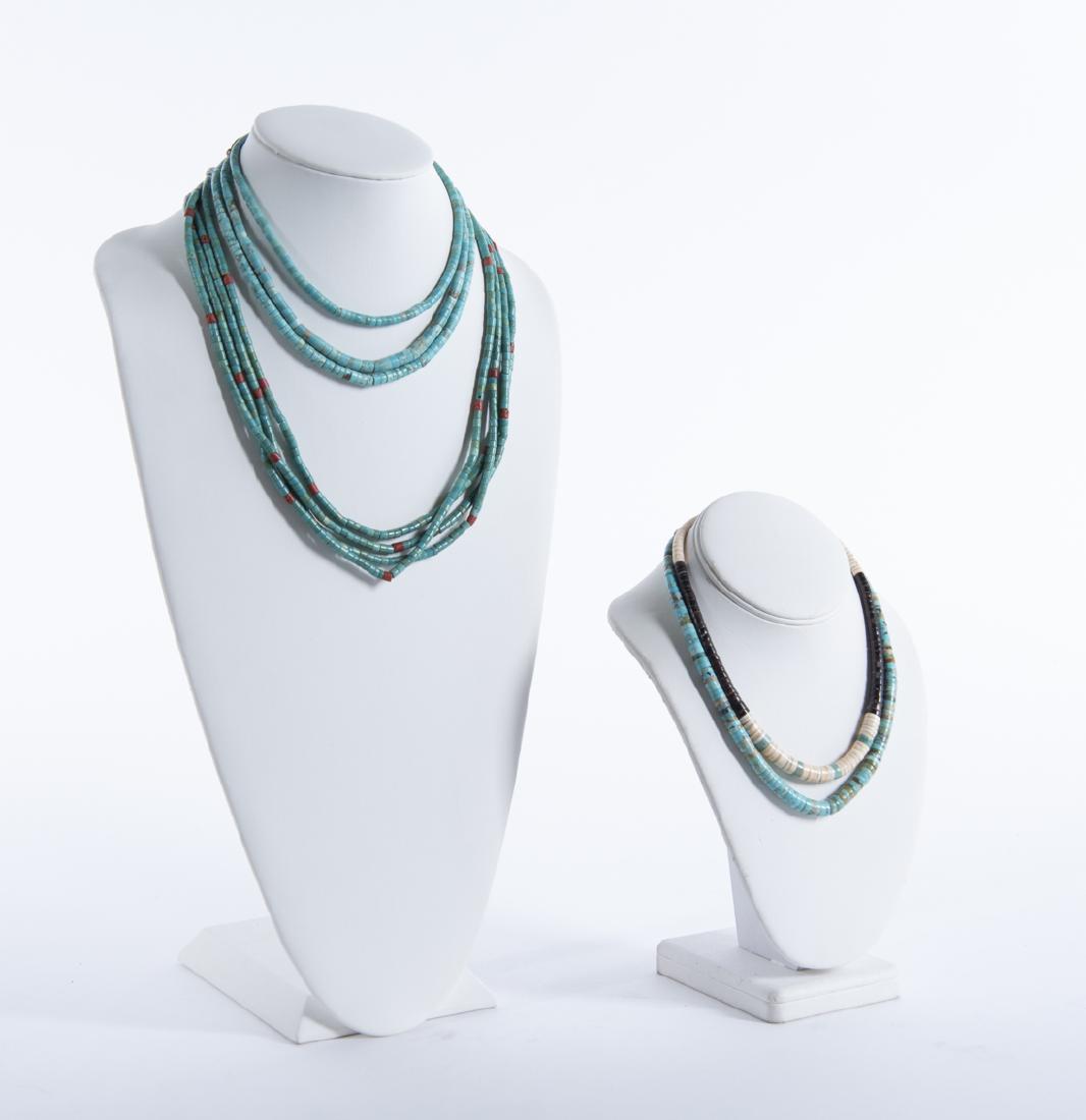 6 Jade, Coral, and Shell Necklaces (1 of 2)