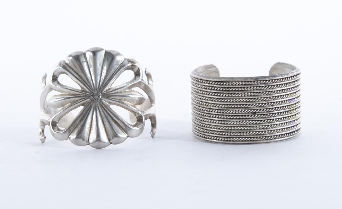 2 Silver Cuff Bracelets (1 of 2)