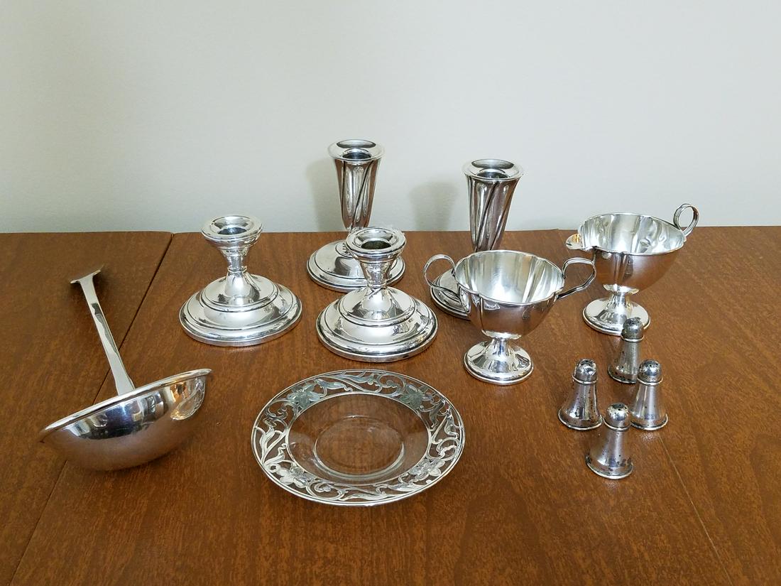12 Pcs. Silverplate and Sterling (1 of 3)