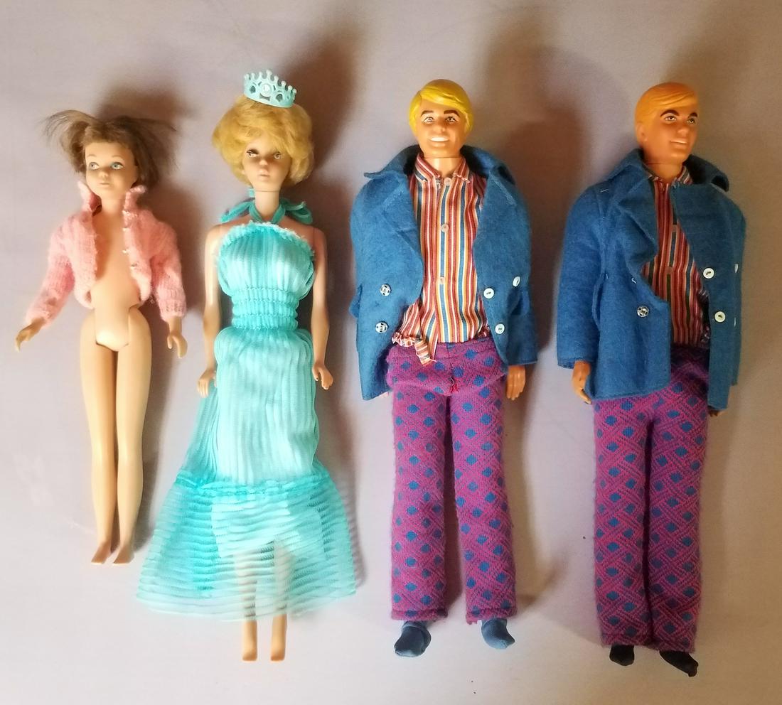 4 Vintage Dolls incl. Barbie, Ken, and Skipper (1 of 6)