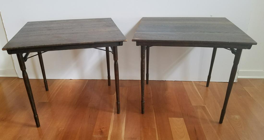 2 Antique Card Tables (1 of 5)