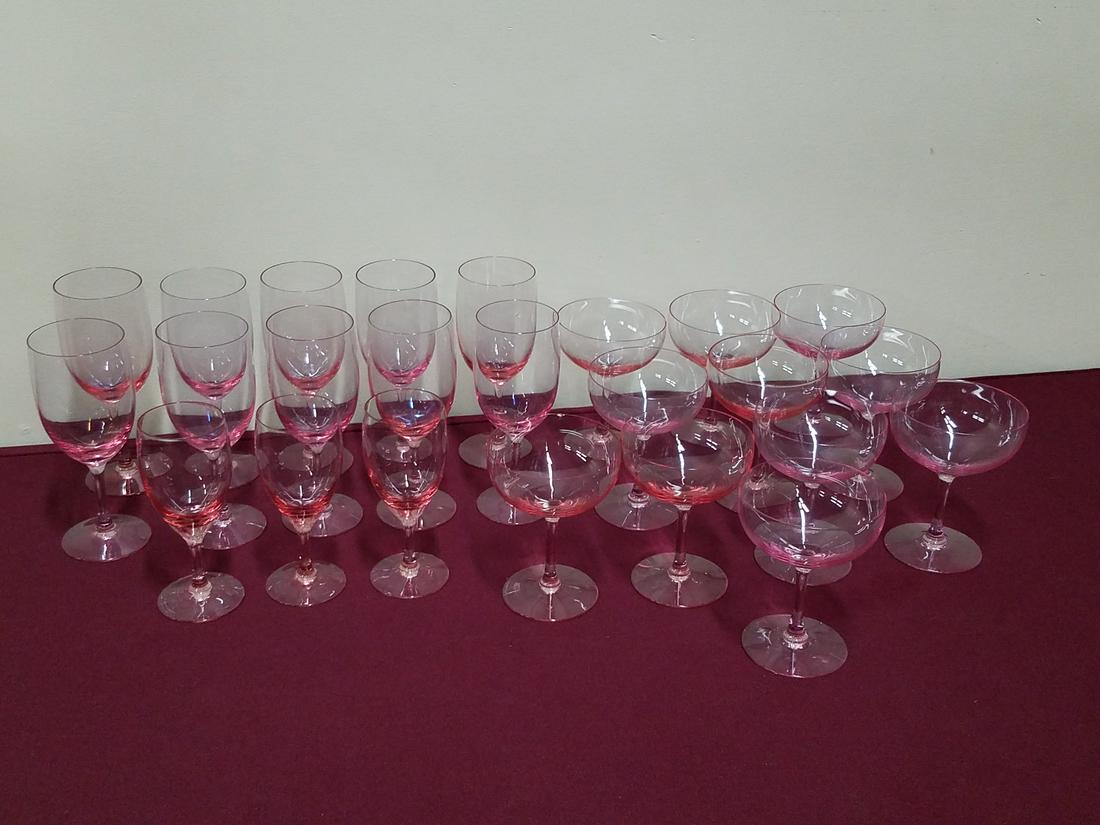 Pink Fostoria Stemware (1 of 4)