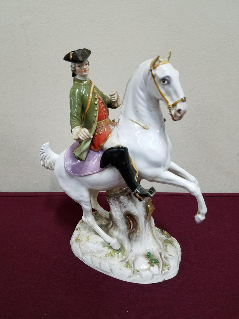 Meissen Man Riding Horse Figurine (1 of 4)