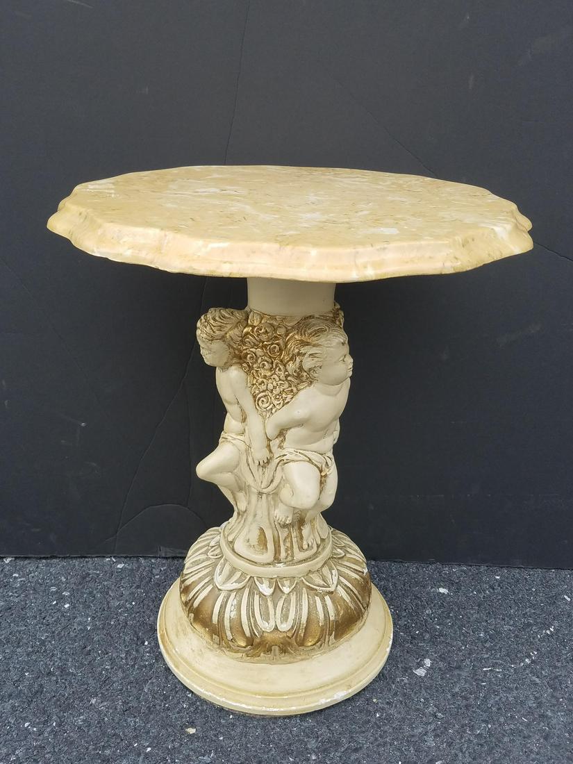 Figural Base Marble Top Table (1 of 2)