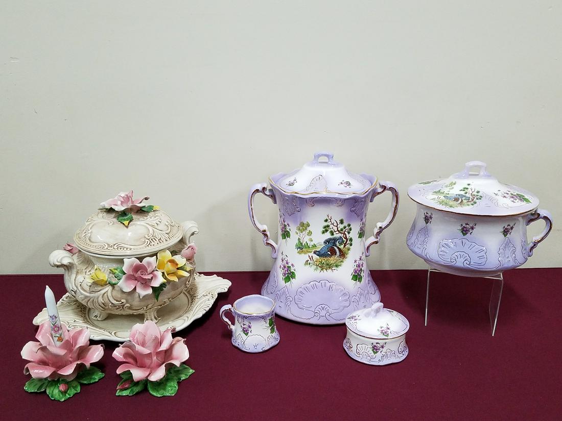 7 Pcs Capodimonte and Wash Set (1 of 1)