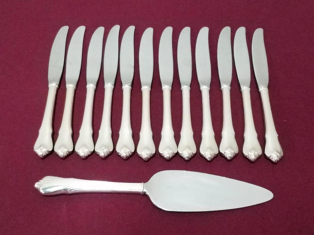 12 Sterling Handled Knives and Server (1 of 2)