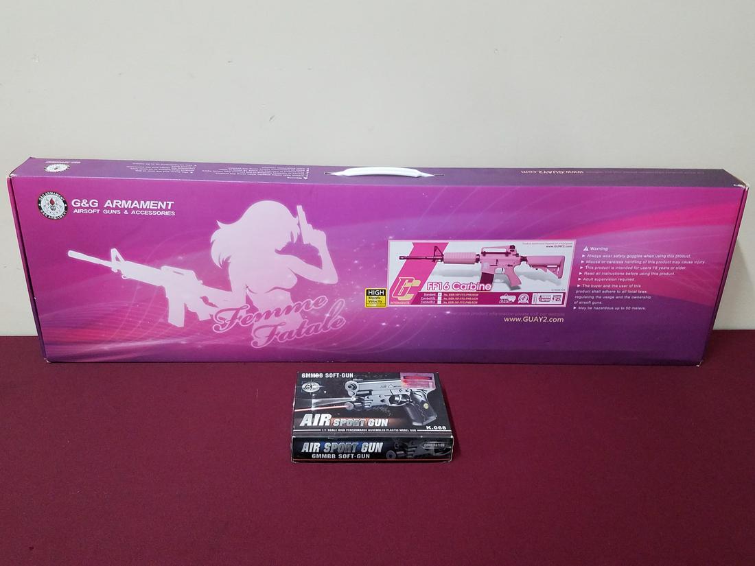 2 Airsoft Guns incl FF16 Carbine and 6MMBB (1 of 5)