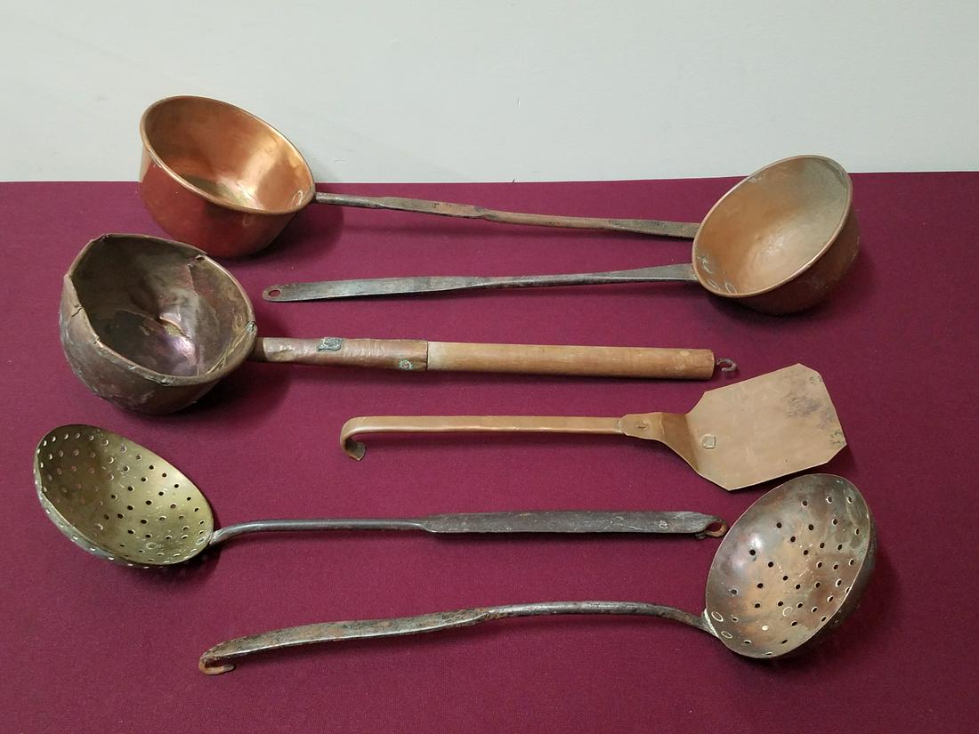 6 Copper and Brass Kitchen Tools (1 of 1)