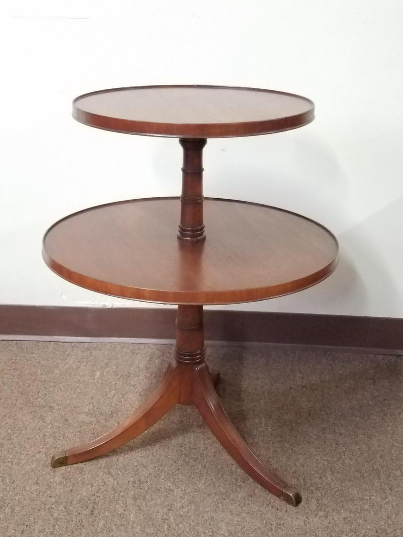 2 Tier Table: 22" diameter x 28-1/2" high.