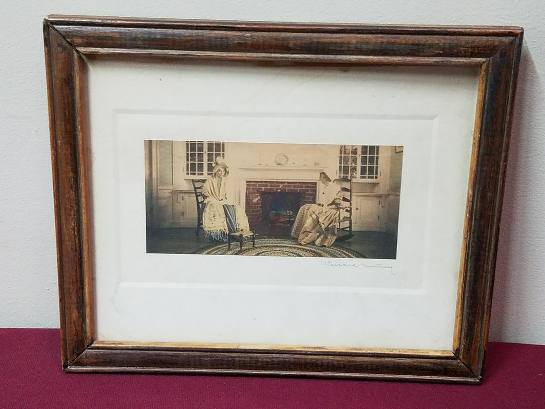 Wallace Nutting Print: Overall with frame 9-1/2" high x 11-1/4" wide.